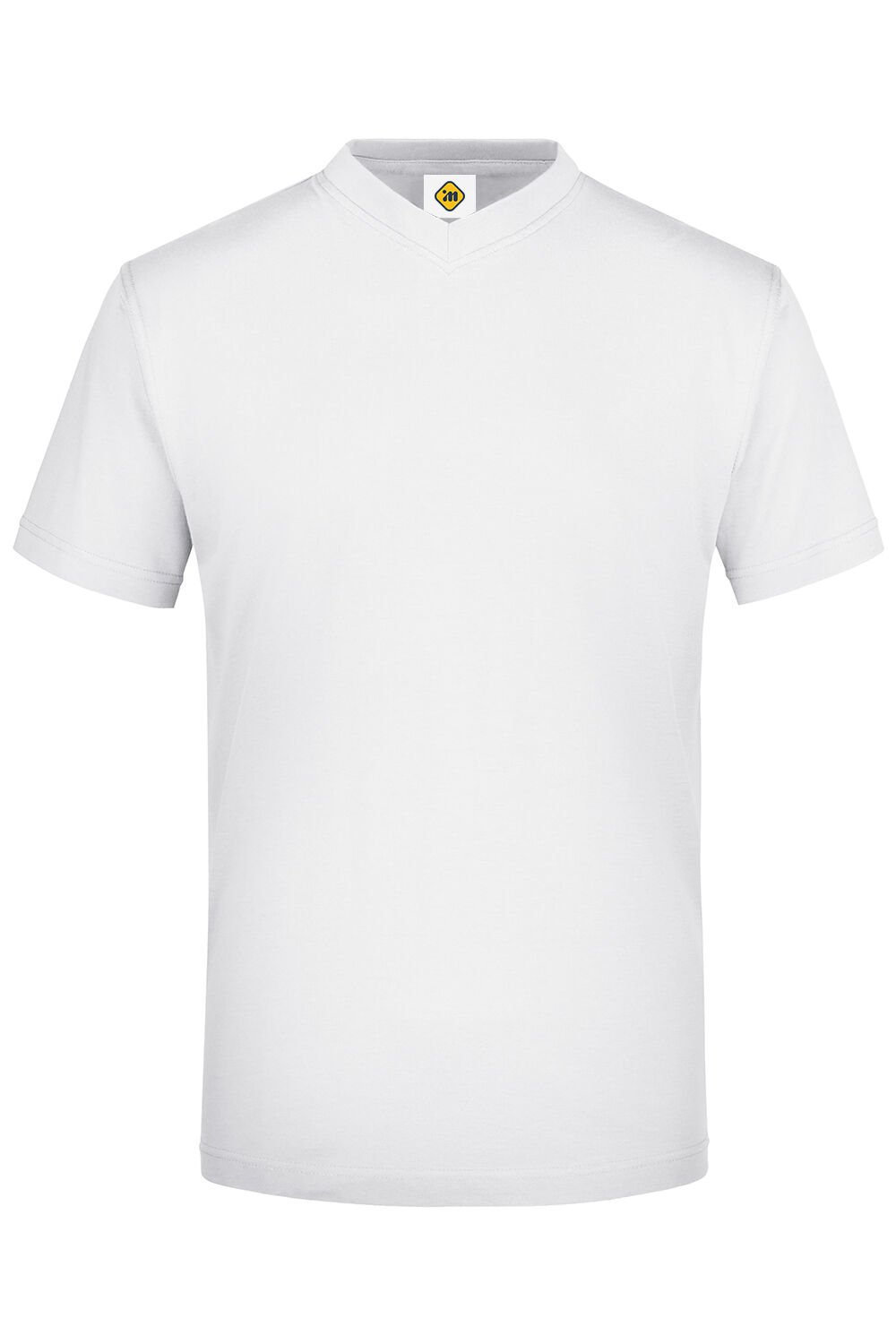 Beyaz V Yaka T shirt