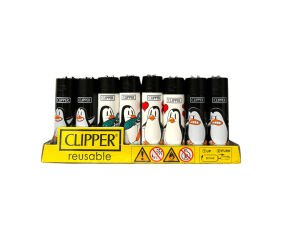 CLİPPER PENGUEN DESENLİ ÇAKMAK 48 ADET