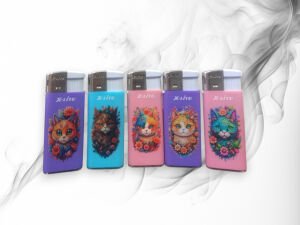 X LİTE KEDİ DESENLİ ÇAKMAK 50 ADET